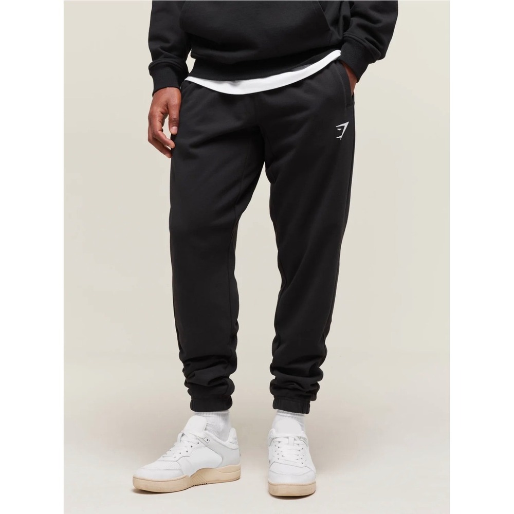 Gymshark Essential Oversized Joggers Black Mens M Athleisure Gym Workout Comfy